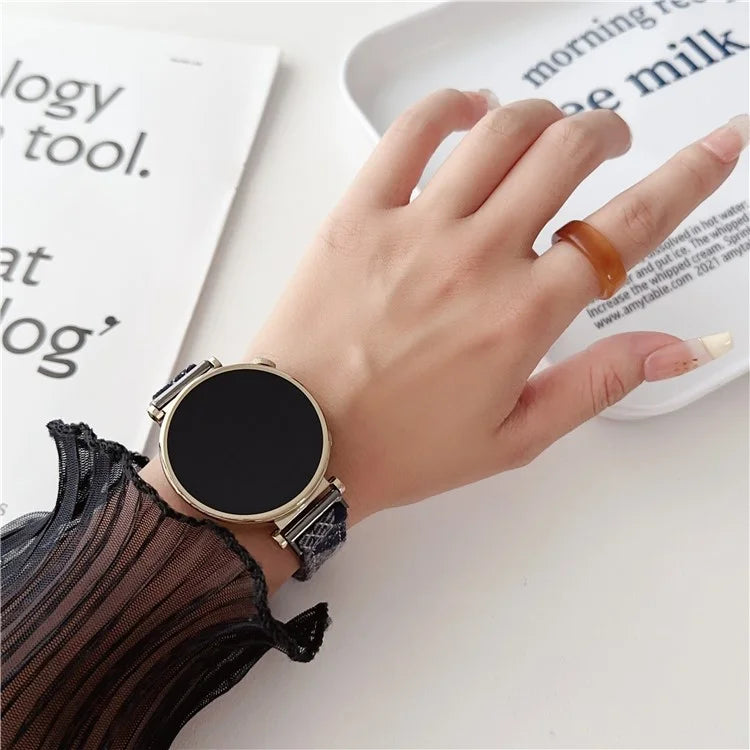 20mm Universal Replacement Wrist Band Magnetic Buckle Canvas Watch Strap