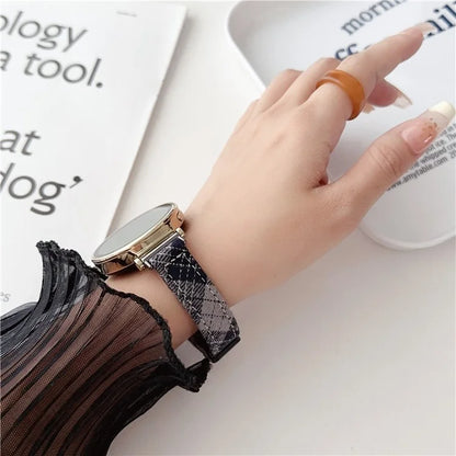 20mm Universal Replacement Wrist Band Magnetic Buckle Canvas Watch Strap