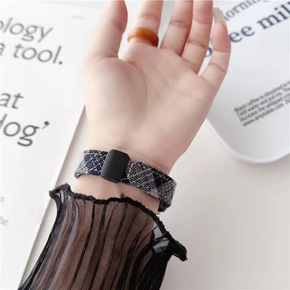 20mm Universal Replacement Wrist Band Magnetic Buckle Canvas Watch Strap