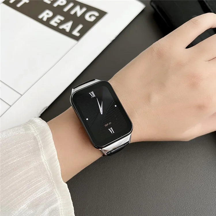 For Xiaomi Smart Band 8 Pro PU Leather Wristband Bracelet