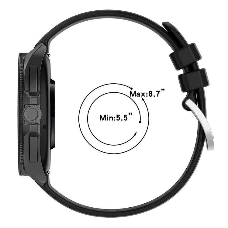 For Xiaomi Watch S3 / Huawei Watch 2 Pro / Honor Watch 4 Pro Watch Band 22mm Silicone Watch Strap
