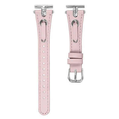 For Huawei Watch 2  /  GT 2 42mm  /  GT 3 42mm Watchband Genuine Cow Leather Wrist Strap (Silver Connector)