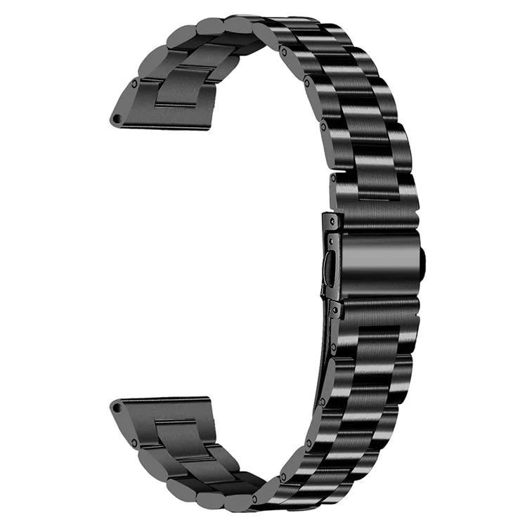 For Samsung Galaxy Watch5 / Watch4 316L Stainless Steel 3-Bead Watch Strap 20mm Replace Band