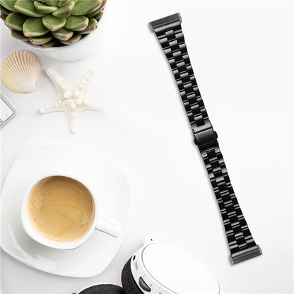 For Samsung Galaxy Watch5 / Watch4 316L Stainless Steel 3-Bead Watch Strap 20mm Replace Band