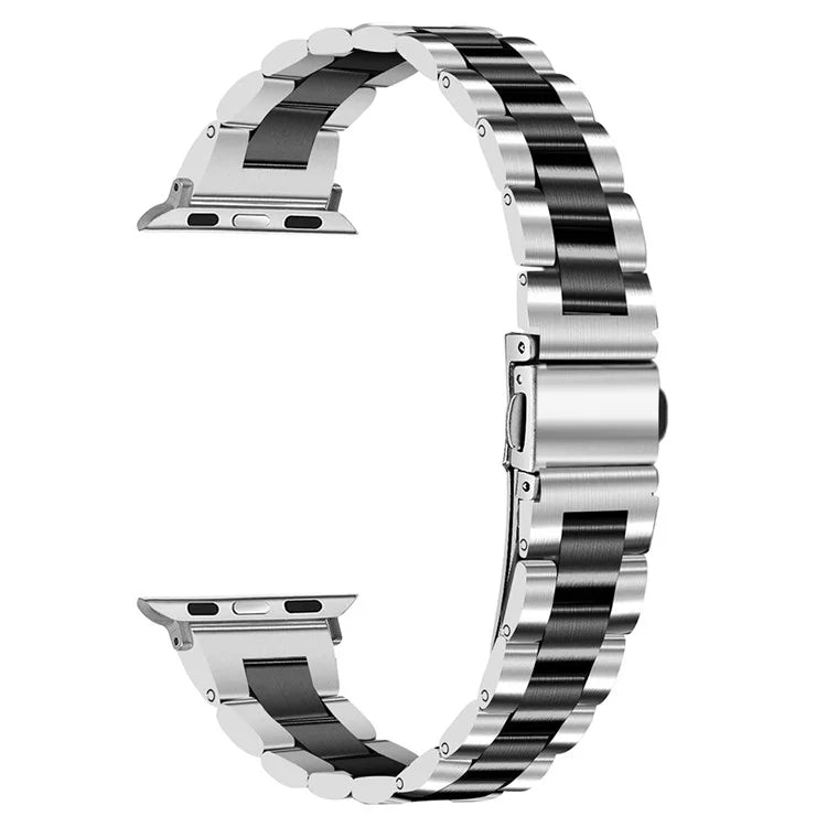 For Samsung Galaxy Watch5 / Watch4 316L Stainless Steel 3-Bead Watch Strap 20mm Replace Band