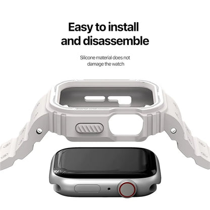 DUX DUCIS OA Series For Apple Watch 9 8 7 41mm  /  SE (2023)  /  SE (2022)  /  SE  /  6 5 4 40mm  /  3 2 1 38mm Watch Strap with Case