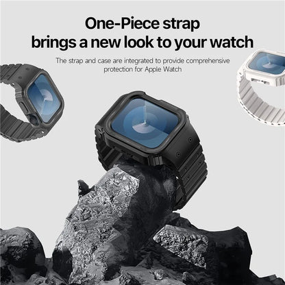 DUX DUCIS OA Series For Apple Watch 9 8 7 41mm  /  SE (2023)  /  SE (2022)  /  SE  /  6 5 4 40mm  /  3 2 1 38mm Watch Strap with Case