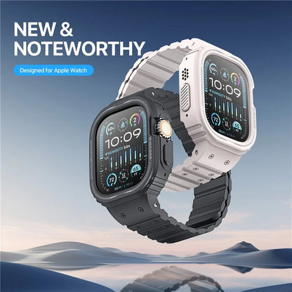 DUX DUCIS OA Series One-piece Watchband For Apple Watch Ultra  /  Ultra 2 49mm Watch Strap with Case