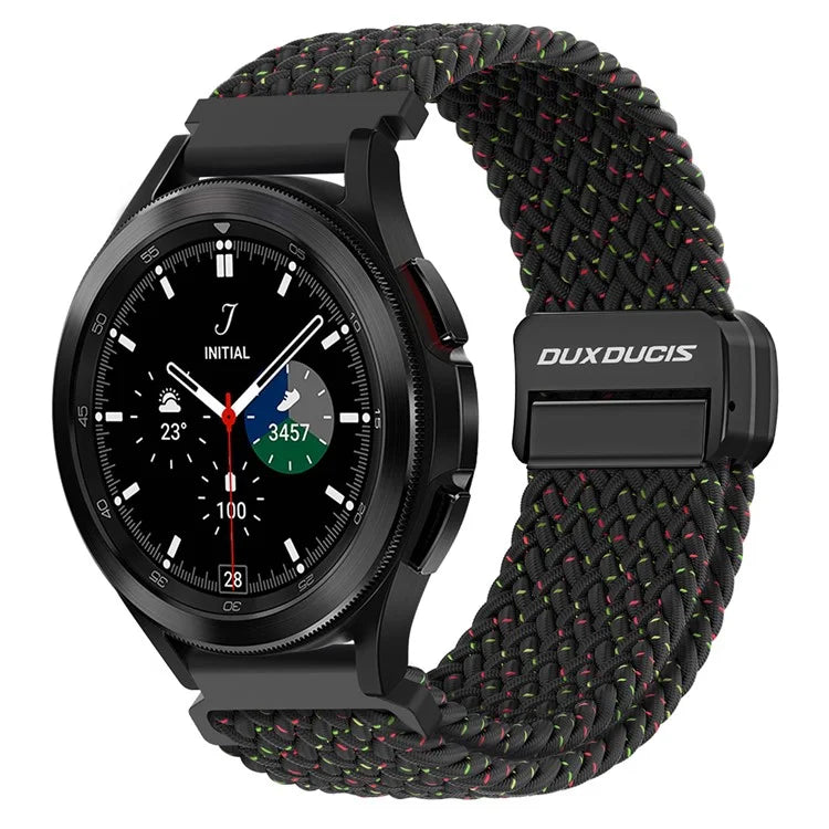 DUX DUCIS Mixture Pro Series Nylon Woven Strap for Samsung Galaxy Watch6  /  Watch5  /  Huawei Watch GT3 Magnetic Buckle 20mm Watchband