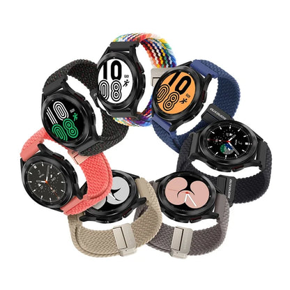 DUX DUCIS Mixture Pro Series Nylon Woven Strap for Samsung Galaxy Watch6  /  Watch5  /  Huawei Watch GT3 Magnetic Buckle 20mm Watchband