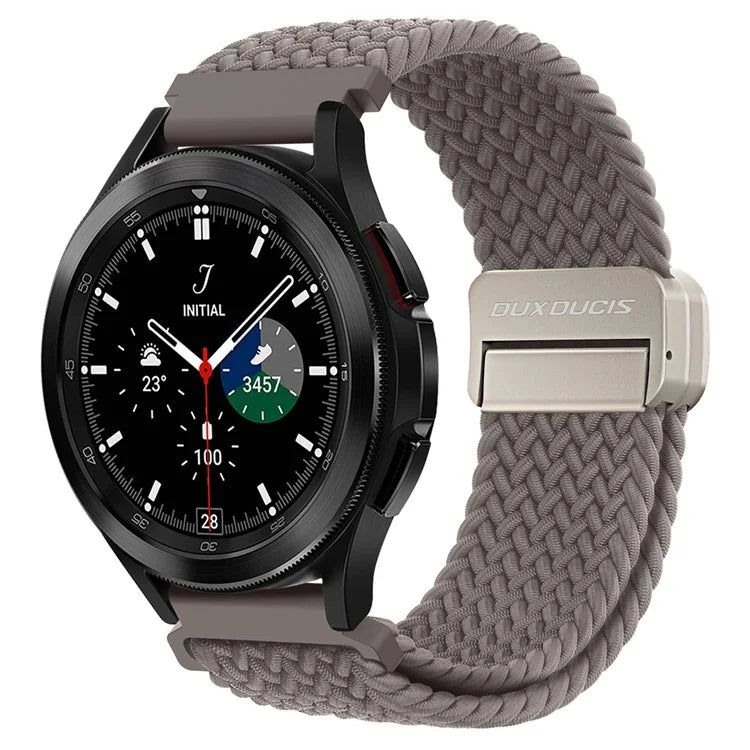 DUX DUCIS Mixture Pro Series Nylon Woven Strap for Samsung Galaxy Watch6  /  Watch5  /  Huawei Watch GT3 Magnetic Buckle 20mm Watchband