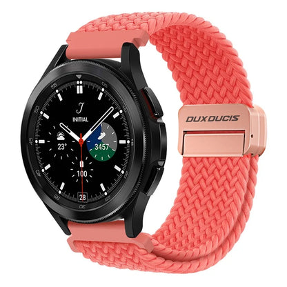 DUX DUCIS Mixture Pro Series Nylon Woven Strap for Samsung Galaxy Watch6  /  Watch5  /  Huawei Watch GT3 Magnetic Buckle 20mm Watchband
