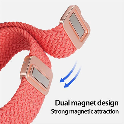 DUX DUCIS Mixture Pro Series Nylon Woven Strap for Samsung Galaxy Watch6  /  Watch5  /  Huawei Watch GT3 Magnetic Buckle 20mm Watchband