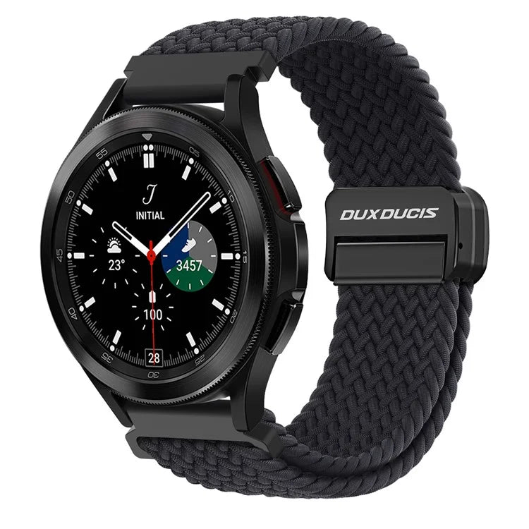 DUX DUCIS Mixture Pro Series Nylon Woven Strap for Samsung Galaxy Watch6  /  Watch5  /  Huawei Watch GT3 Magnetic Buckle 20mm Watchband