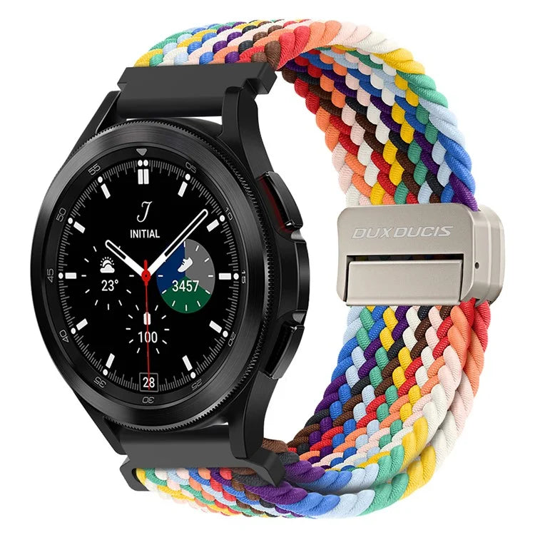 DUX DUCIS Mixture Pro Series Nylon Woven Strap for Samsung Galaxy Watch6  /  Watch5  /  Huawei Watch GT3 Magnetic Buckle 20mm Watchband