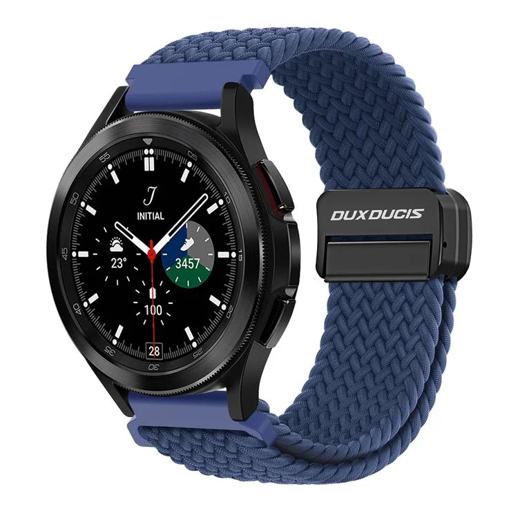 DUX DUCIS Mixture Pro Series Nylon Woven Strap for Samsung Galaxy Watch6  /  Watch5  /  Huawei Watch GT3 Magnetic Buckle 20mm Watchband