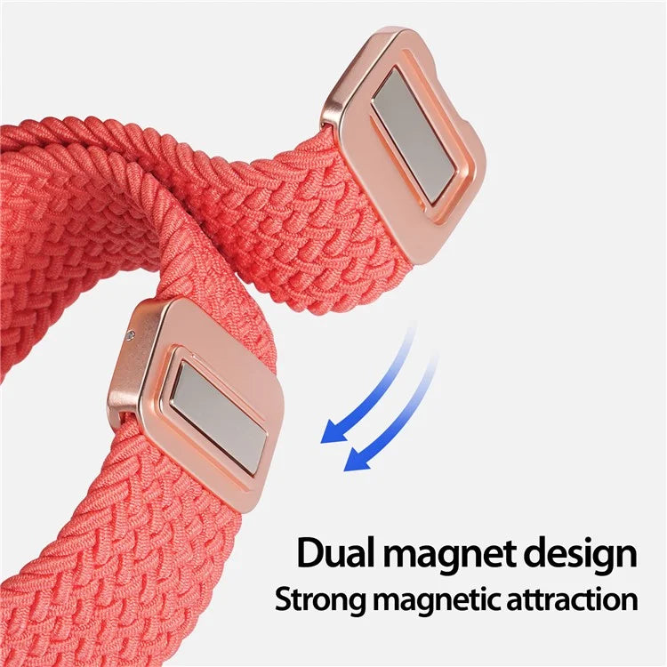 DUX DUCIS Mixture Pro Series Nylon Woven Strap for Samsung Galaxy Watch3 45mm / Huawei Watch Ultimate Magnetic Buckle 22mm Watchband