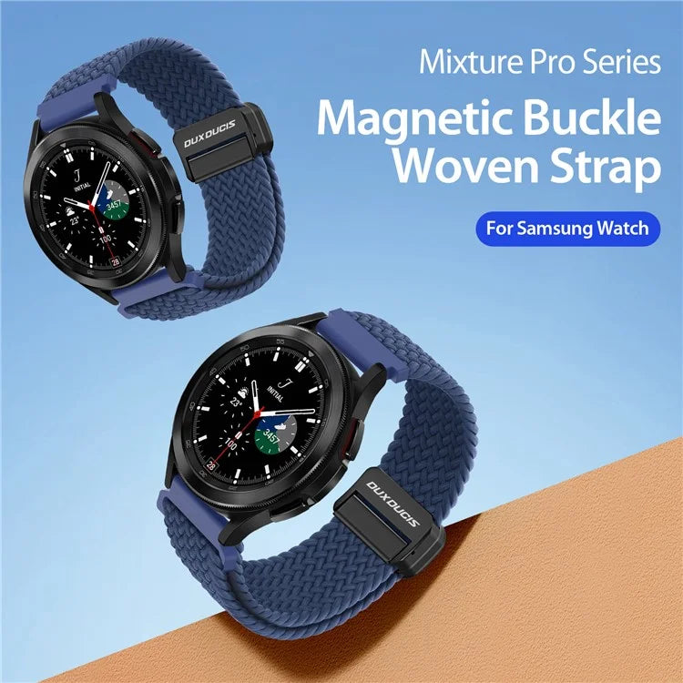 DUX DUCIS Mixture Pro Series Nylon Woven Strap for Samsung Galaxy Watch3 45mm / Huawei Watch Ultimate Magnetic Buckle 22mm Watchband