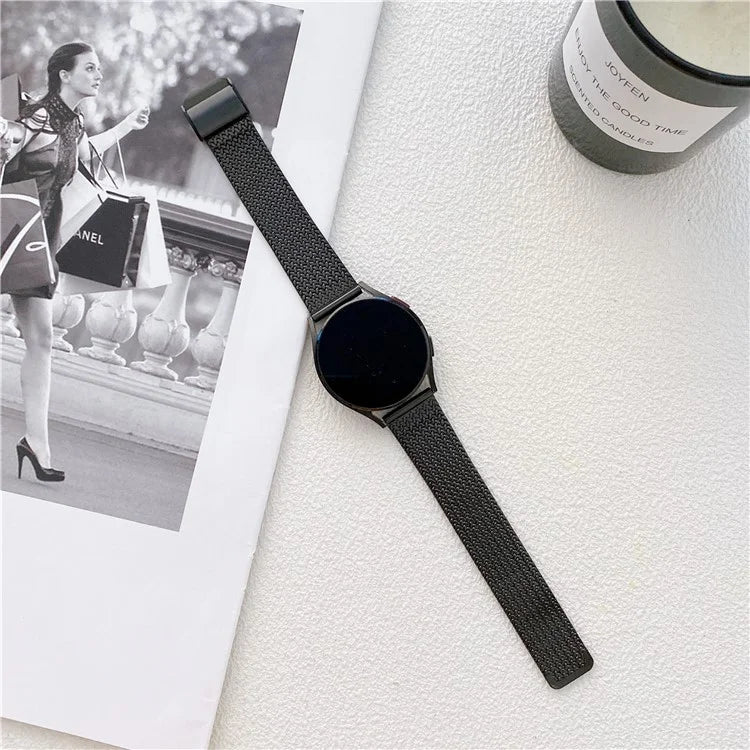 For Samsung Galaxy Watch6 / Garmin Venu Sq 2 Watch Band 20mm  Stainless Steel Strap