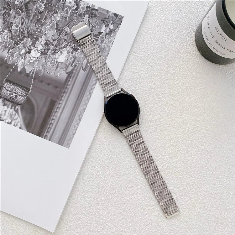 For Samsung Galaxy Watch6 / Garmin Venu Sq 2 Watch Band 20mm  Stainless Steel Strap