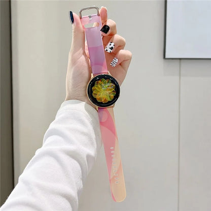 For Samsung Galaxy Watch6 / Garmin Venu Sq 2 Watch Band 20mm Matte Silicone Strap