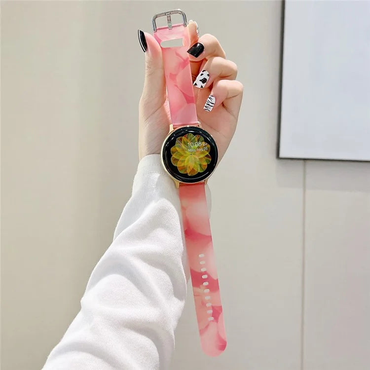 For Samsung Galaxy Watch6 / Garmin Venu Sq 2 Watch Band 20mm Matte Silicone Strap