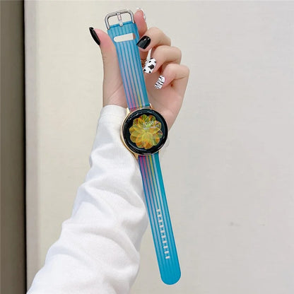 For Samsung Galaxy Watch6 / Garmin Venu Sq 2 Watch Band 20mm Matte Silicone Strap