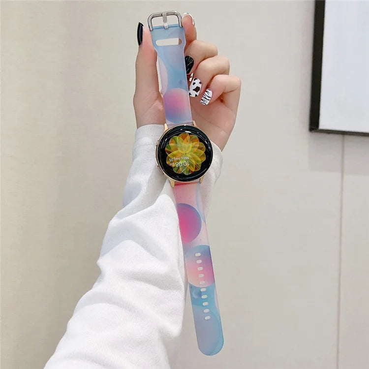 For Samsung Galaxy Watch6 / Garmin Venu Sq 2 Watch Band 20mm Matte Silicone Strap