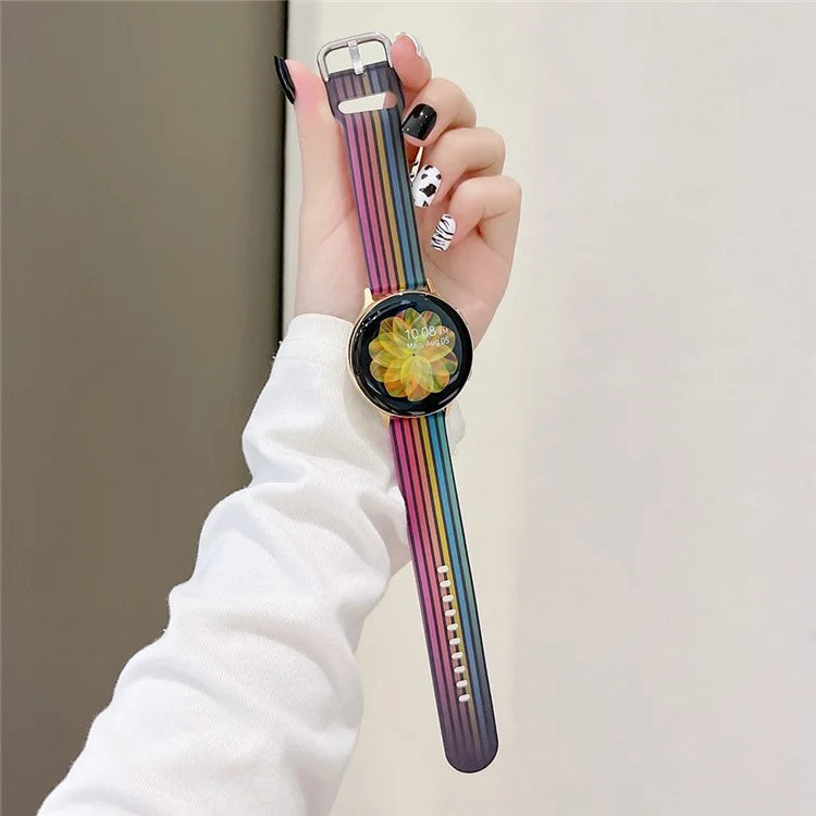 For Samsung Gear S3 Classic / Garmin Vivoactive 4 Silicone Watch Band 22mm Matte Replacement Straps