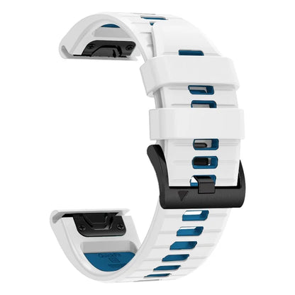 For Garmin Fenix 7 Pro / Fenix 7 Silicone Watch Bands Dual-Color Replacement Strap