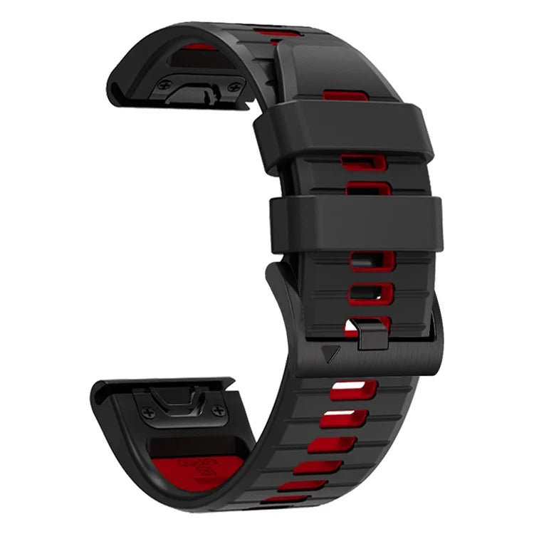 For Garmin Fenix 7 Pro / Fenix 7 Silicone Watch Bands Dual-Color Replacement Strap