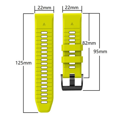 For Garmin Fenix 7 Pro / Fenix 7 Silicone Watch Bands Dual-Color Replacement Strap