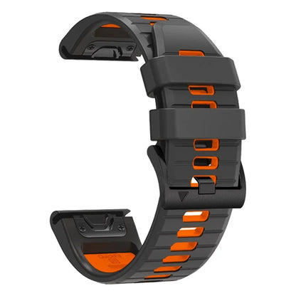 For Garmin Fenix 7 Pro / Fenix 7 Silicone Watch Bands Dual-Color Replacement Strap