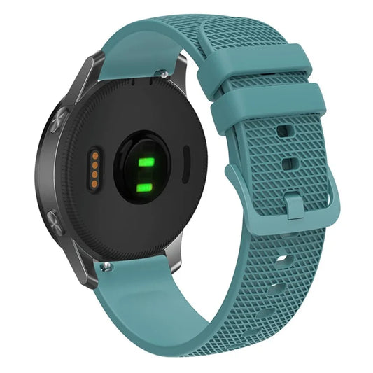 For Samsung Gear S3 / Huami Amazfit Pace Silicone Watch Band Plaid Pattern 22mm Straps