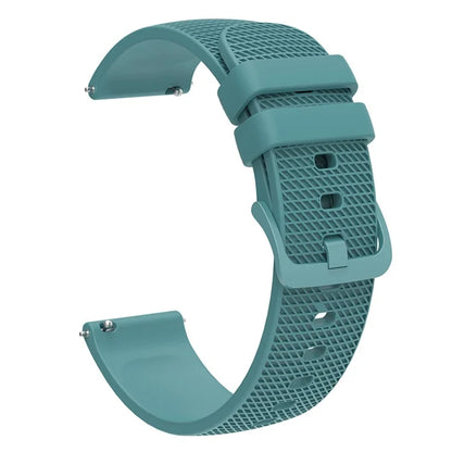 For Samsung Gear S3 / Huami Amazfit Pace Silicone Watch Band Plaid Pattern 22mm Straps
