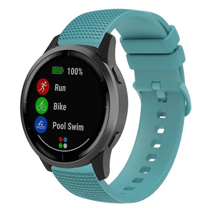 For Samsung Gear S3 / Huami Amazfit Pace Silicone Watch Band Plaid Pattern 22mm Straps