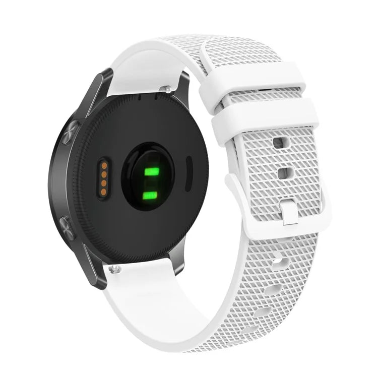 For Samsung Gear S3 / Huami Amazfit Pace Silicone Watch Band Plaid Pattern 22mm Straps