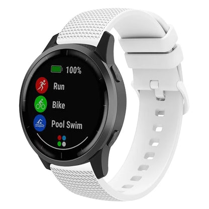 For Samsung Gear S3 / Huami Amazfit Pace Silicone Watch Band Plaid Pattern 22mm Straps