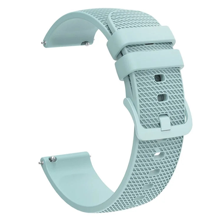 For Samsung Gear S3 / Huami Amazfit Pace Silicone Watch Band Plaid Pattern 22mm Straps