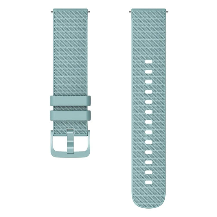 For Samsung Gear S3 / Huami Amazfit Pace Silicone Watch Band Plaid Pattern 22mm Straps