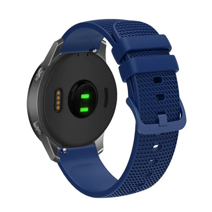 For Samsung Gear S3 / Huami Amazfit Pace Silicone Watch Band Plaid Pattern 22mm Straps