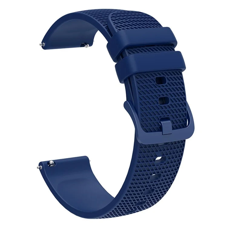 For Samsung Gear S3 / Huami Amazfit Pace Silicone Watch Band Plaid Pattern 22mm Straps