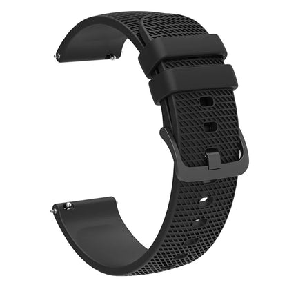 For Samsung Gear S3 / Huami Amazfit Pace Silicone Watch Band Plaid Pattern 22mm Straps