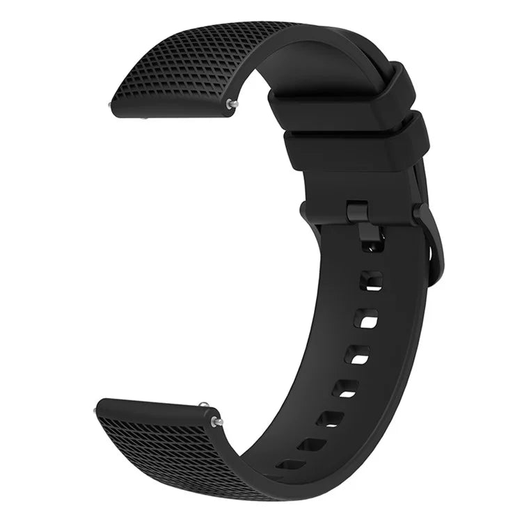 For Samsung Gear S3 / Huami Amazfit Pace Silicone Watch Band Plaid Pattern 22mm Straps