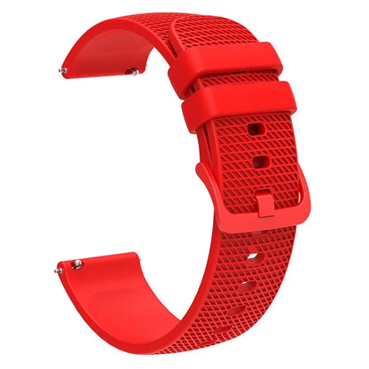 For Samsung Gear S3 / Huami Amazfit Pace Silicone Watch Band Plaid Pattern 22mm Straps