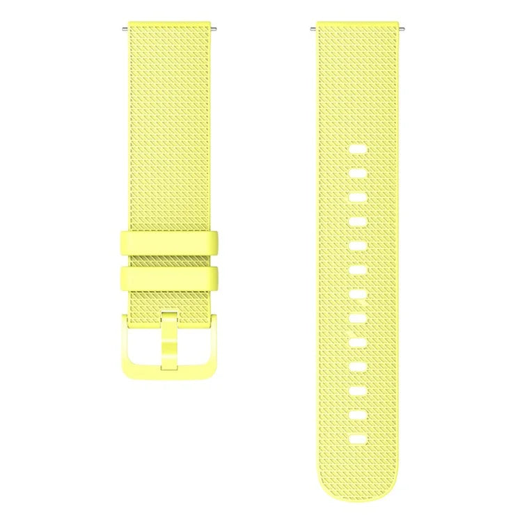 For Samsung Gear S3 / Huami Amazfit Pace Silicone Watch Band Plaid Pattern 22mm Straps