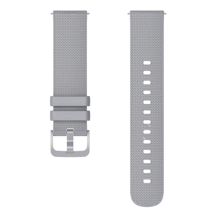 For Samsung Gear S3 / Huami Amazfit Pace Silicone Watch Band Plaid Pattern 22mm Straps