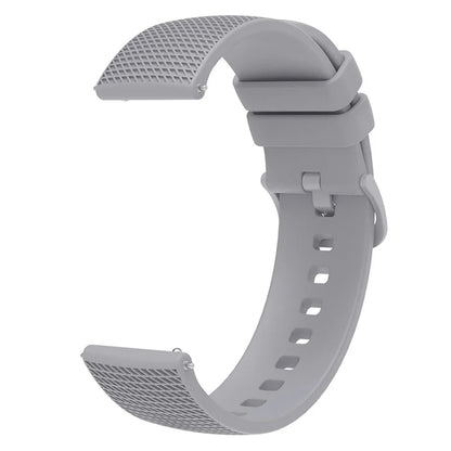 For Samsung Gear S3 / Huami Amazfit Pace Silicone Watch Band Plaid Pattern 22mm Straps