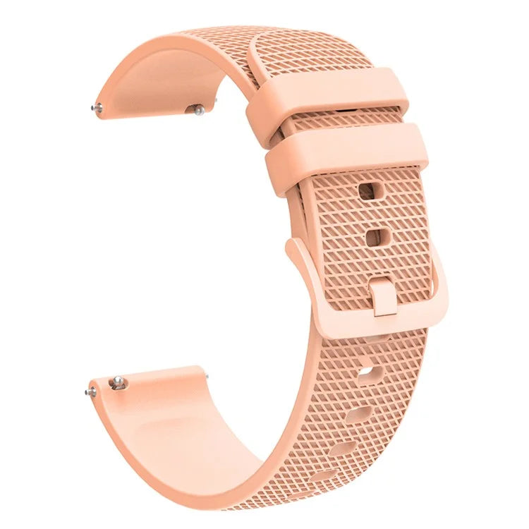 For Samsung Gear S3 / Huami Amazfit Pace Silicone Watch Band Plaid Pattern 22mm Straps