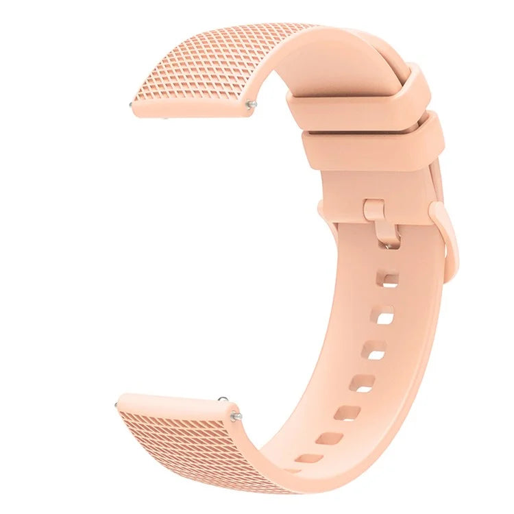 For Samsung Gear S3 / Huami Amazfit Pace Silicone Watch Band Plaid Pattern 22mm Straps